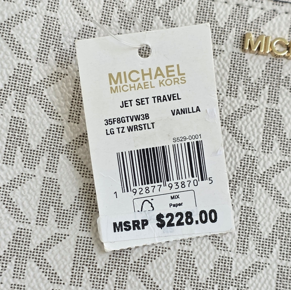 Michael Kors Jet Set Logo Large Wristlet - Picture 5 of 6